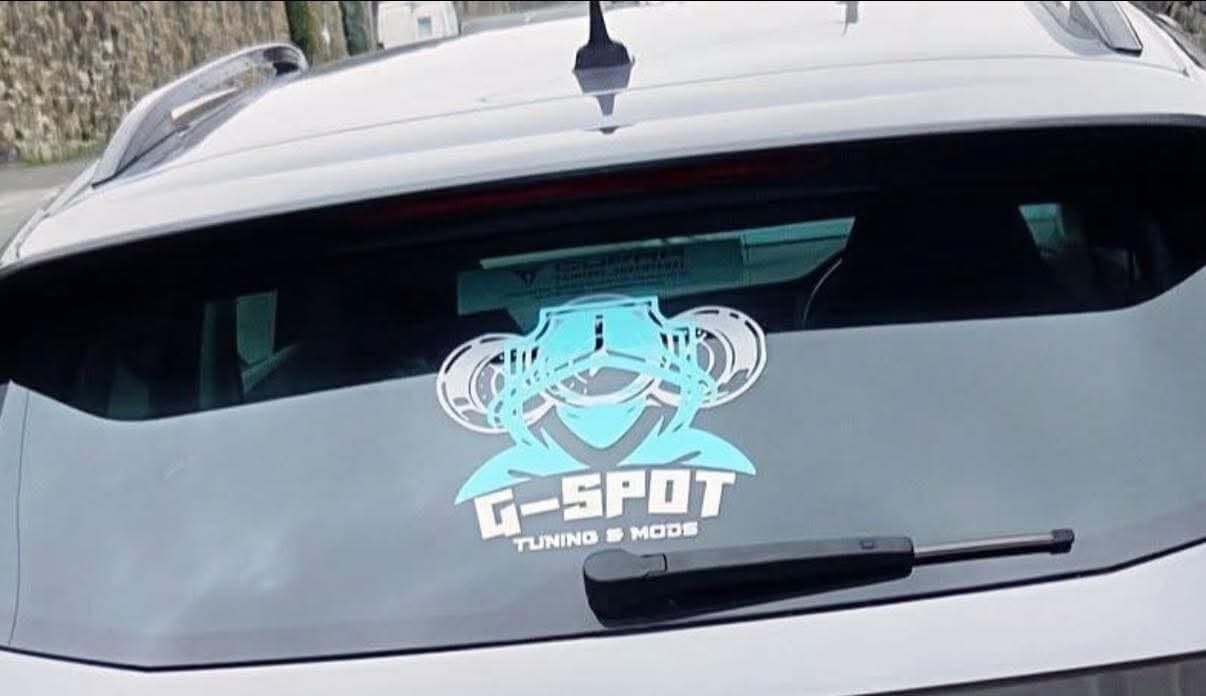 G-Spot window sticker